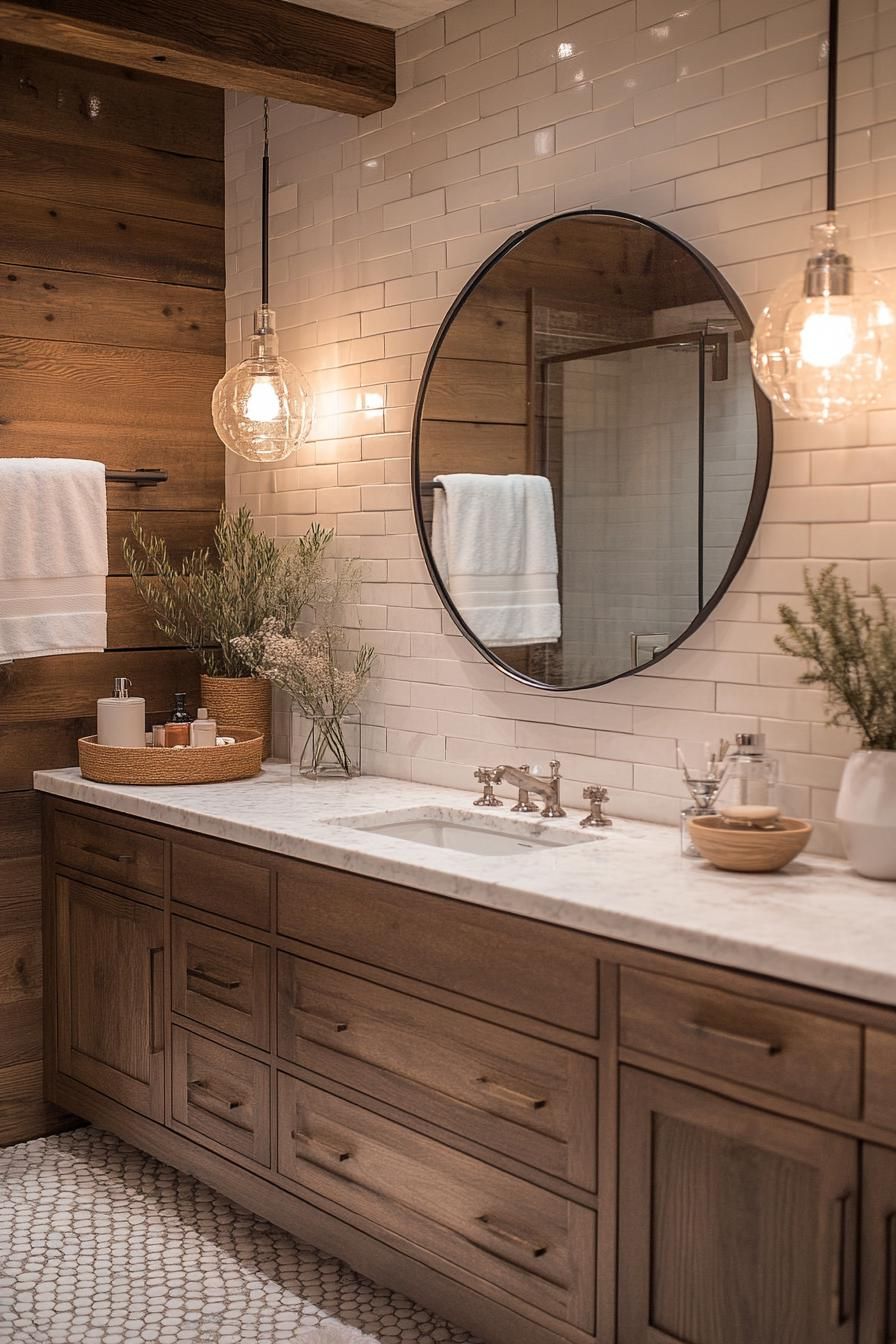 10. Single Vanity Statement Mirrors