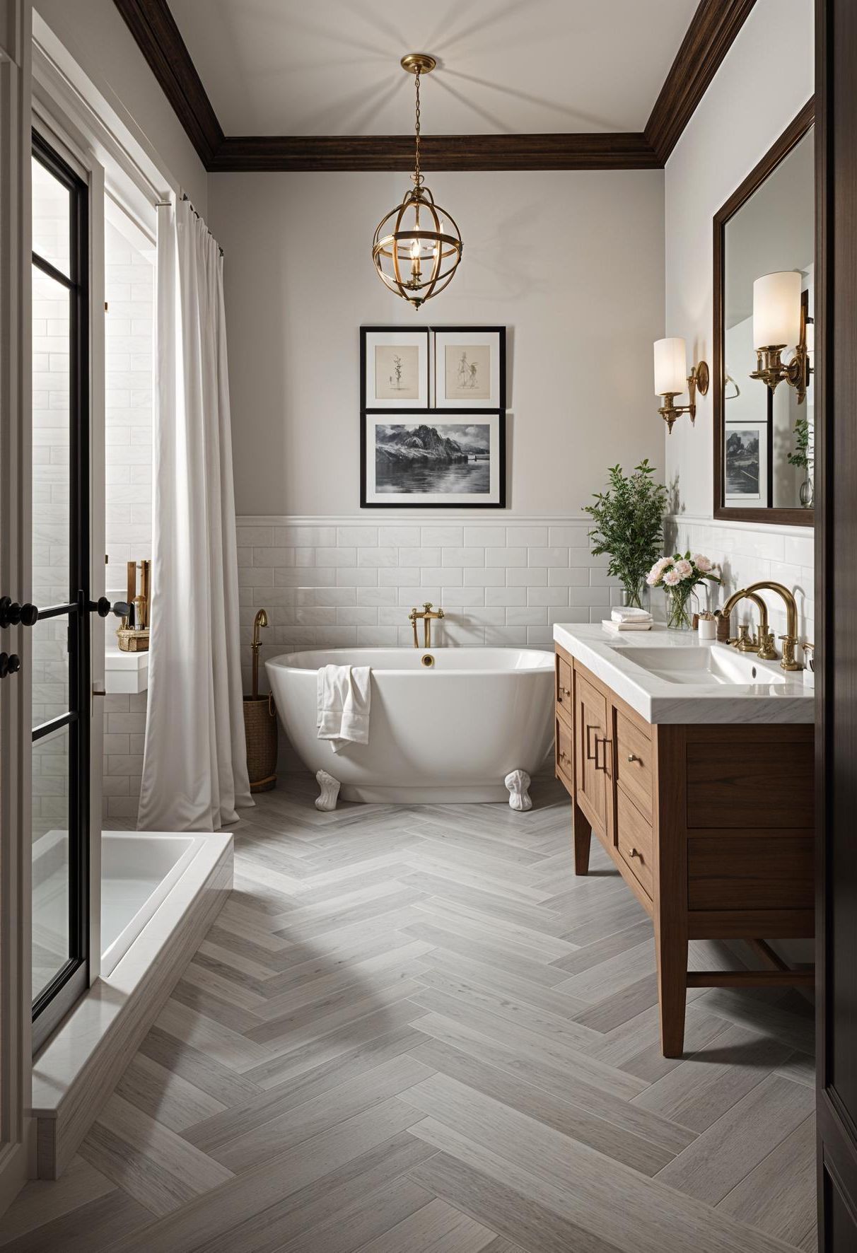22. Herringbone Tile Flooring Ideas - photo 2