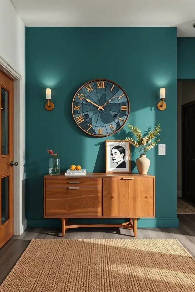 Bold Statement Walls for a Colorful Entryway