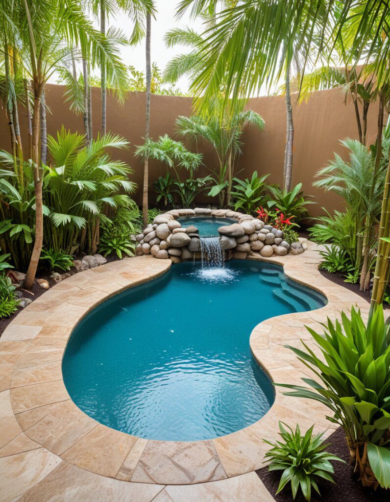 Tropical Pool Designs for an Exotic Escape