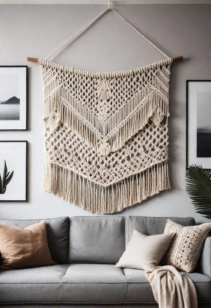 9. Scandinavian Macrame Wall Hanging