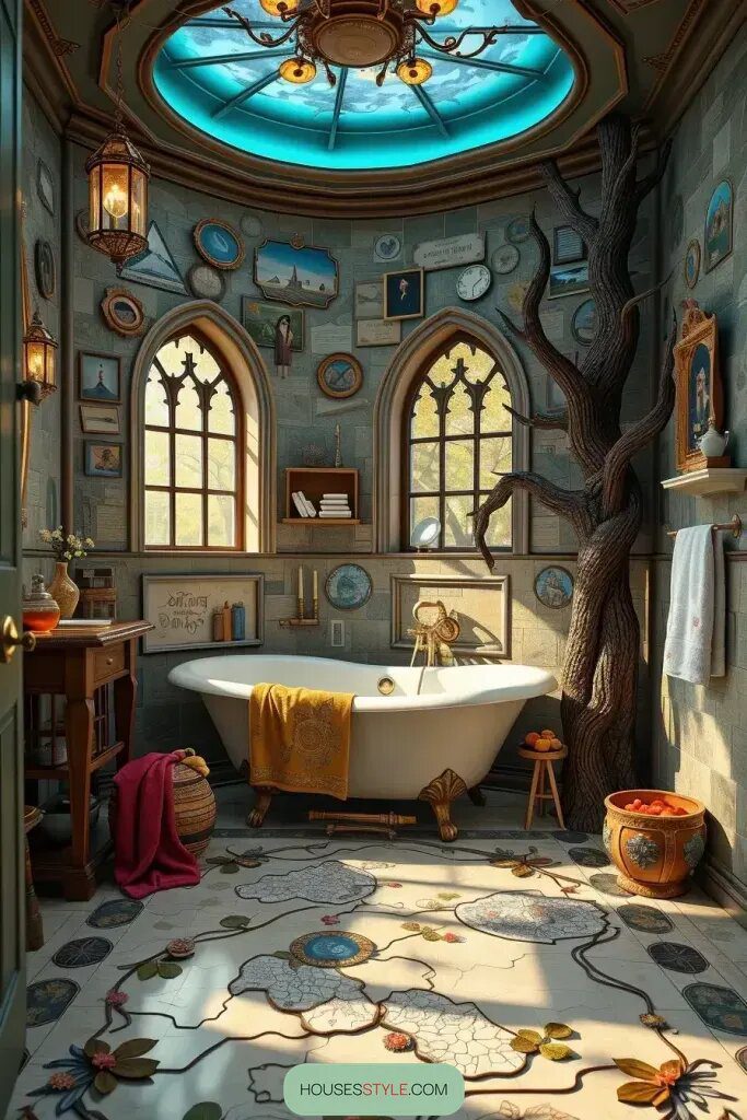 Turning Your Bathroom Into a Whimsical Fantasy Space