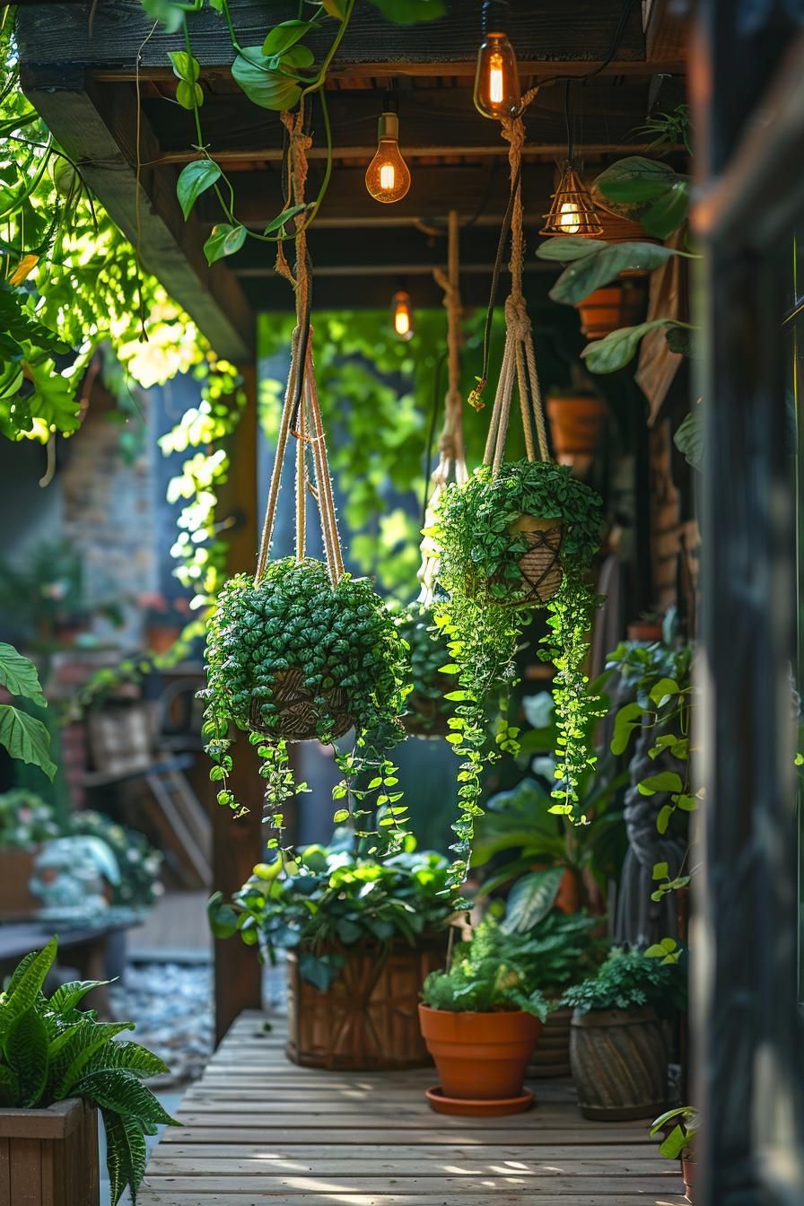 1. Boho Macramé Plant Hangers Paradise