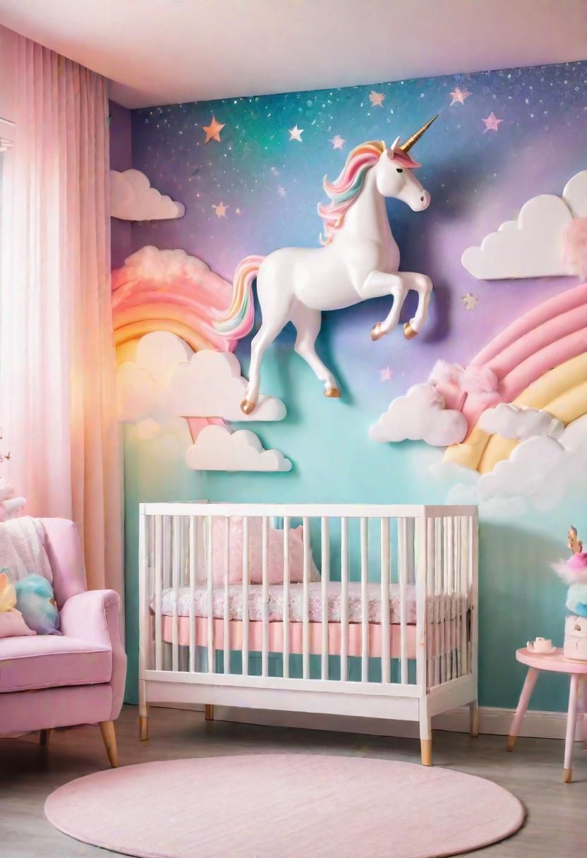 37. Pastel Unicorn Nursery Universe