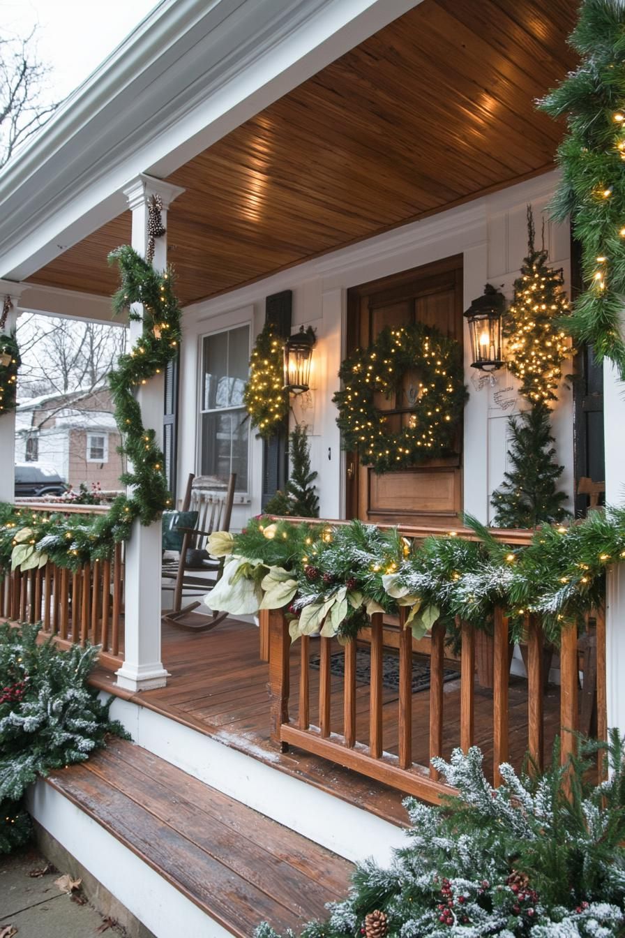 12. Garland Swags for Porch Railings - photo 3