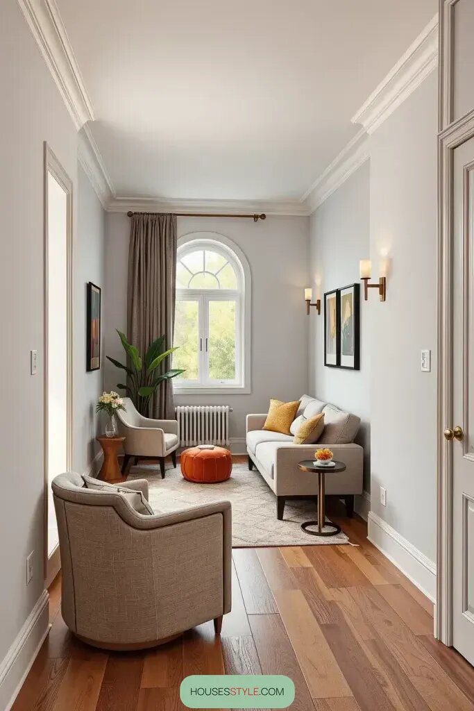 How To Create Flow In Narrow Living Room Layouts