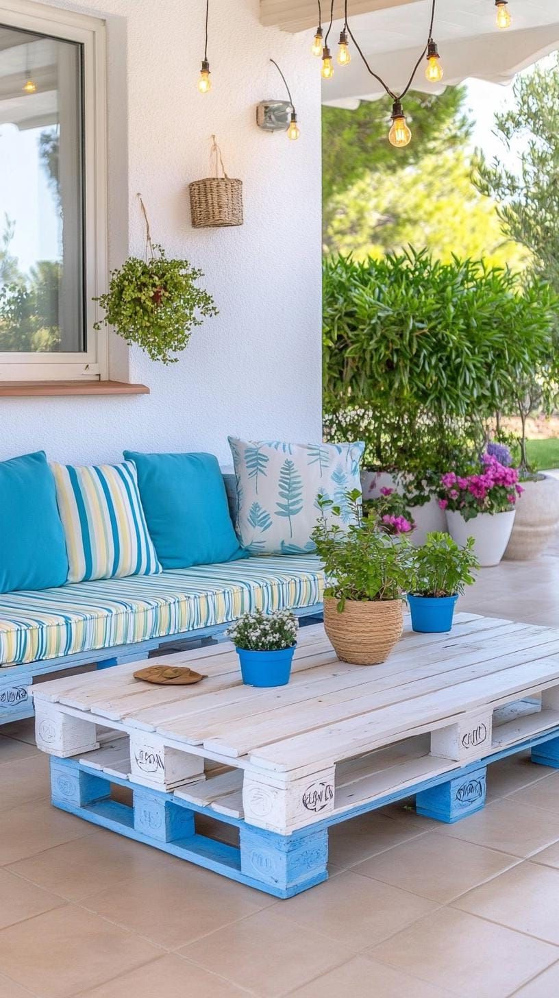 5. Pallet Wood Furniture for an Affordable Patio - photo 2
