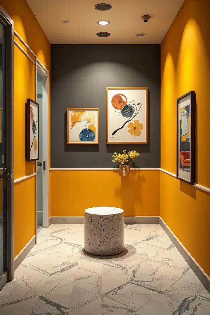 Vibrant Colors in Small Entryways: Making a Statement - photo 2