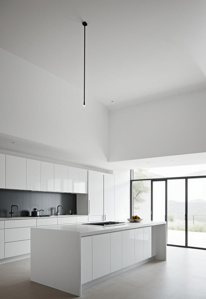 6. Sleek Minimalist Island Design