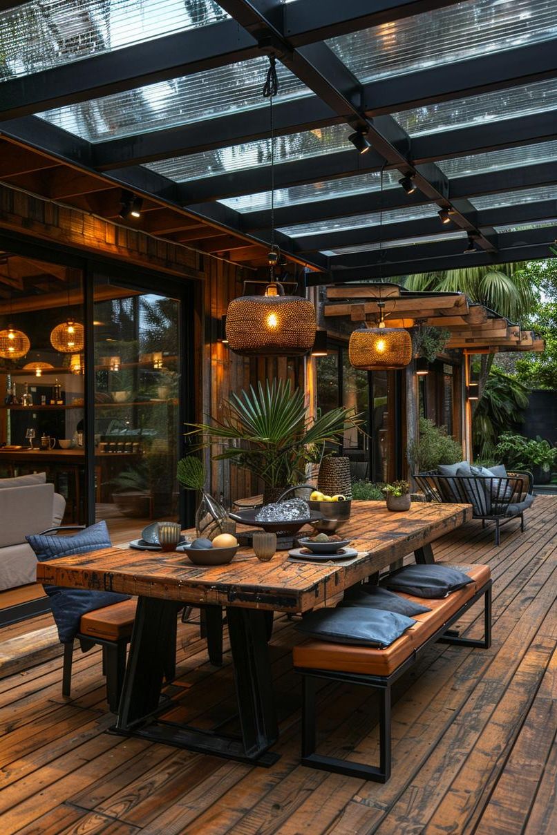 8. Industrial-Style Patio Roof Looks - photo 2