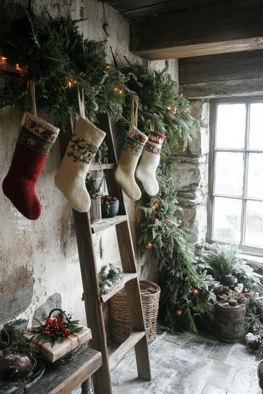 17. Rustic Ladder Display Ideas - photo 3