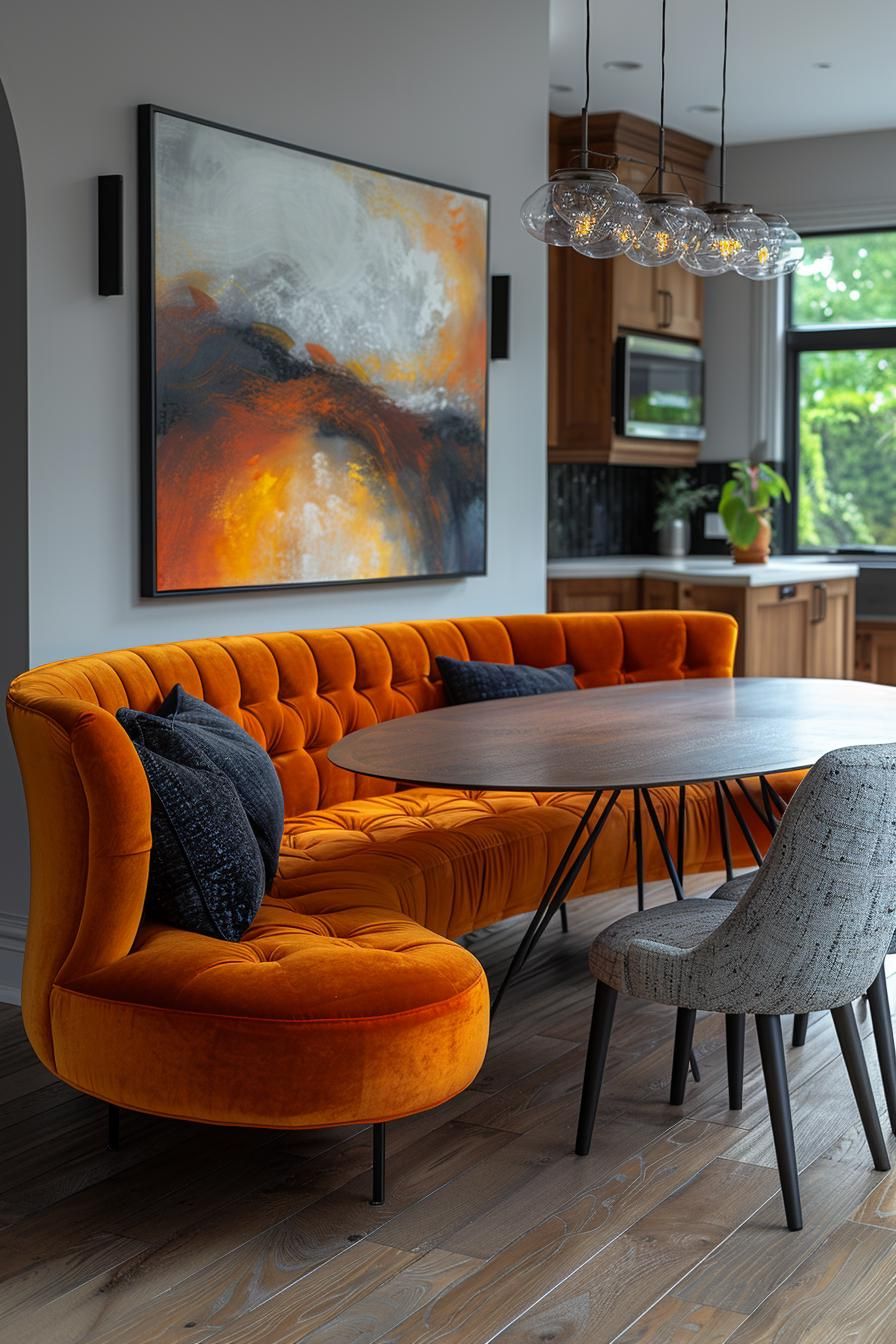 6. Modern Dining Booth Layout Ideas