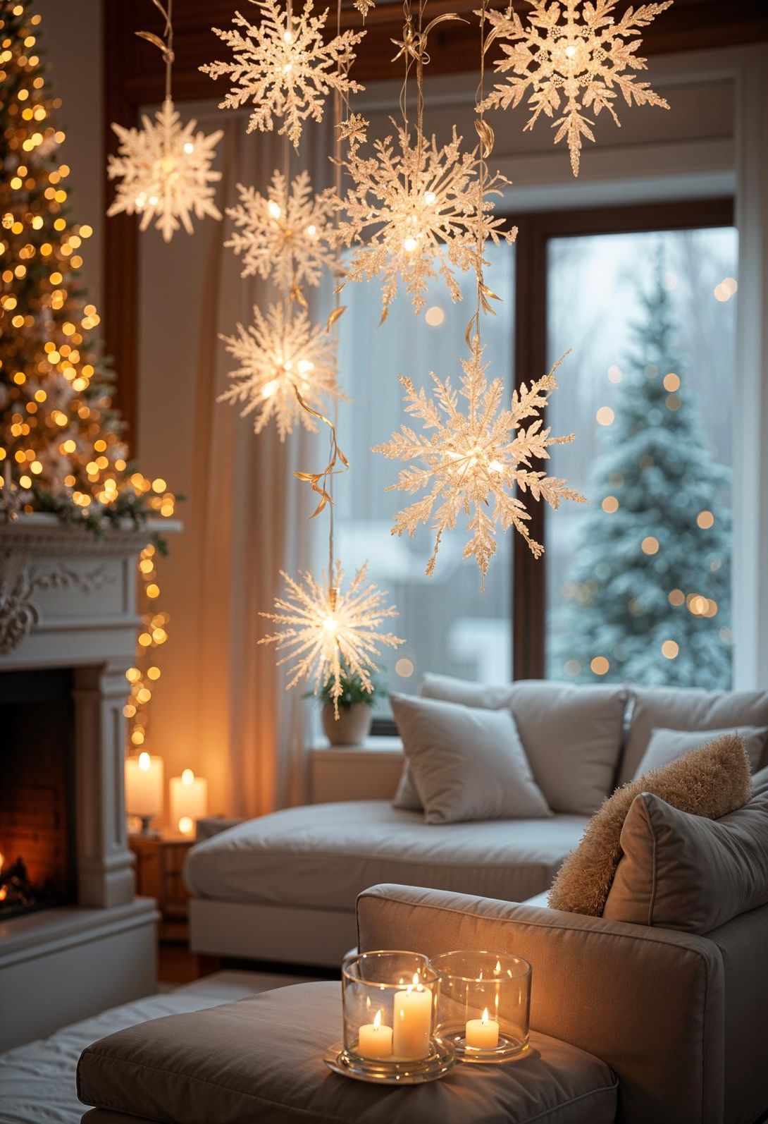 13. Snowflake Ceiling Decor Ideas - photo 2