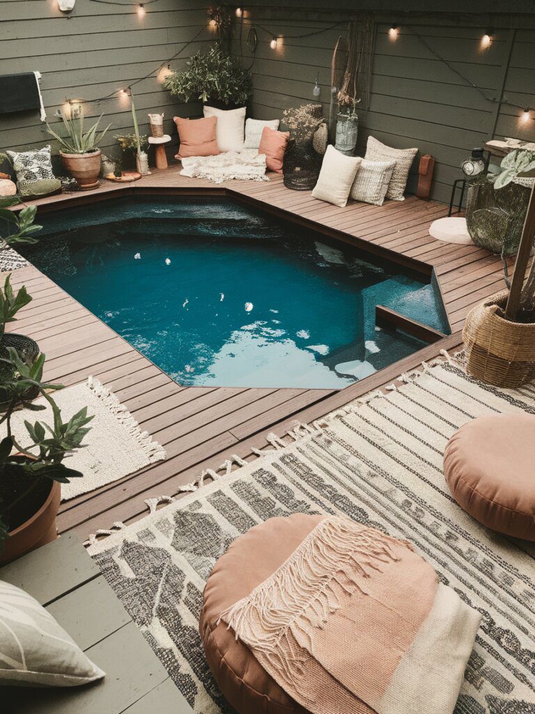 13. Add Bold Outdoor Pillows