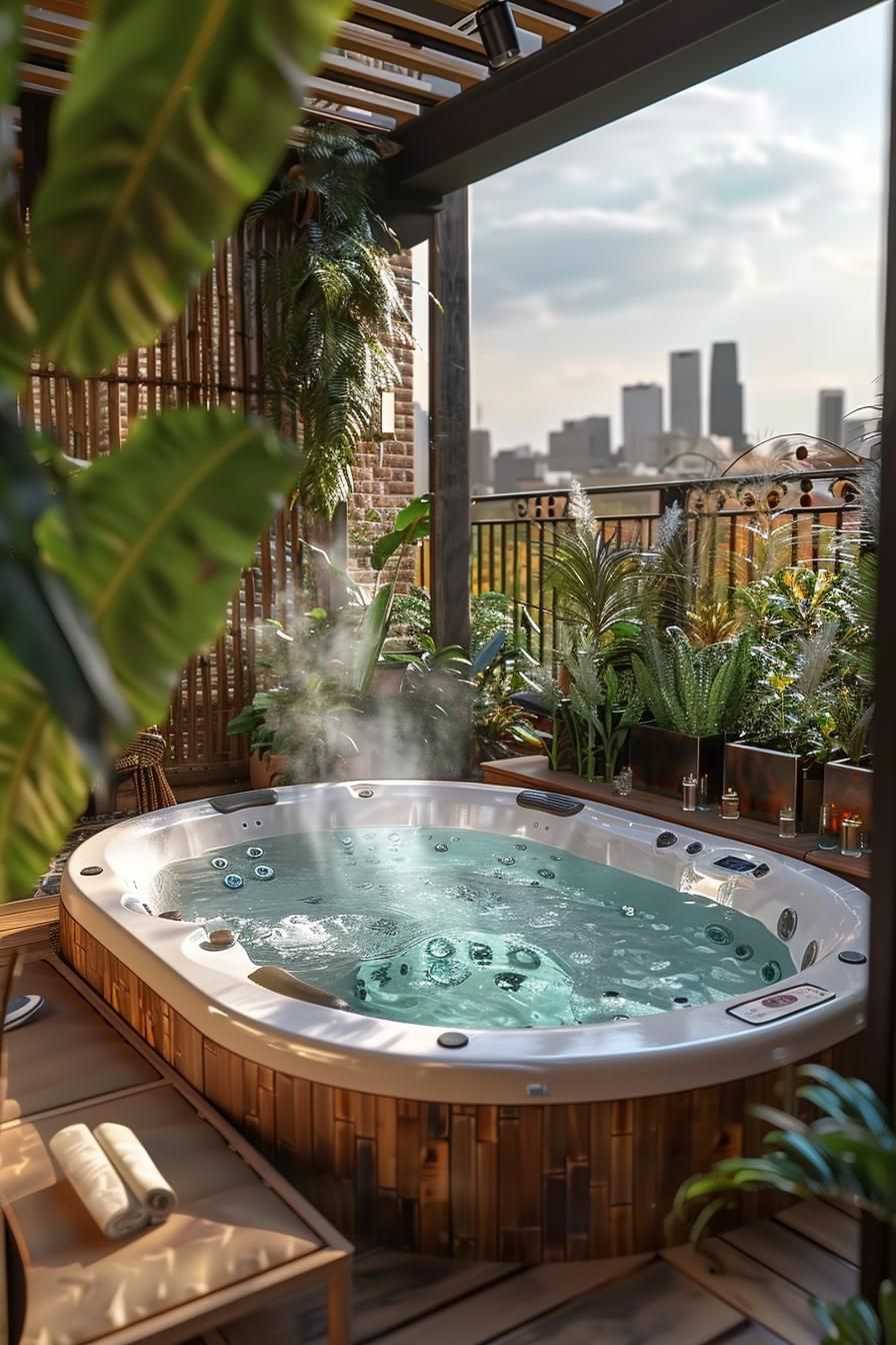 9. Bamboo-Framed Jacuzzi Garden Retreat - photo 3