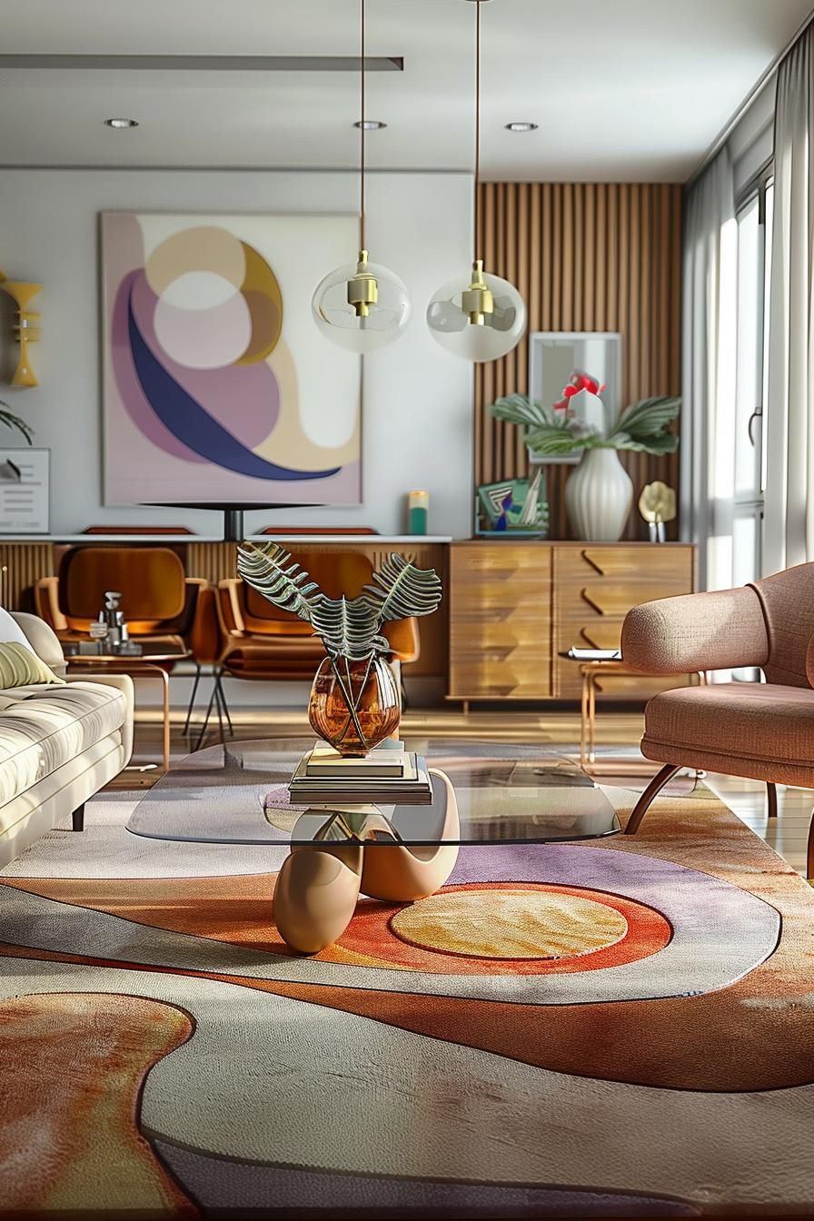 2. Bold Geometric Rug Ideas