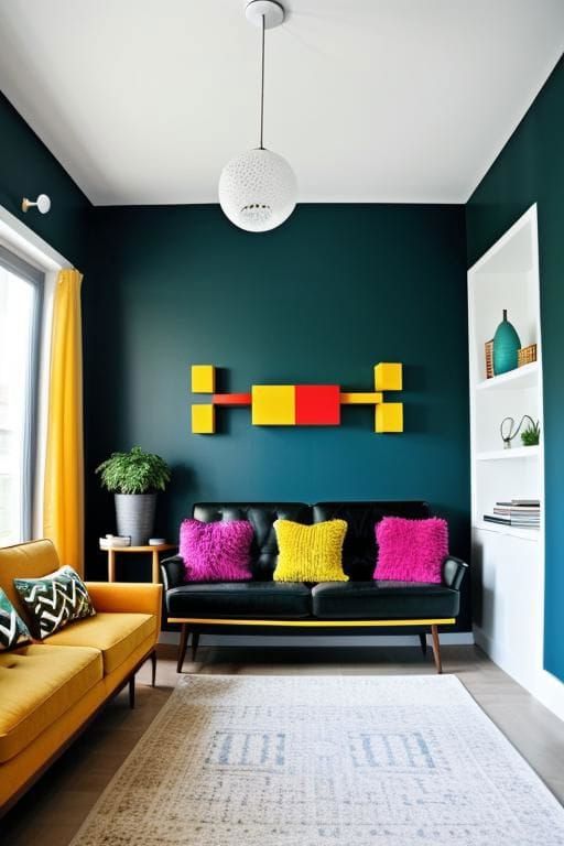8. Geometric Wall Paint Patterns