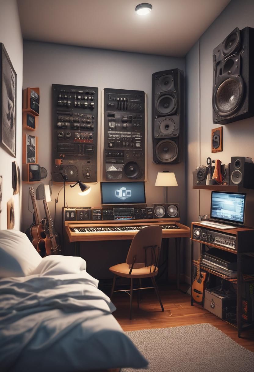 14. Music-Inspired Teen Boy Bedroom Makeover