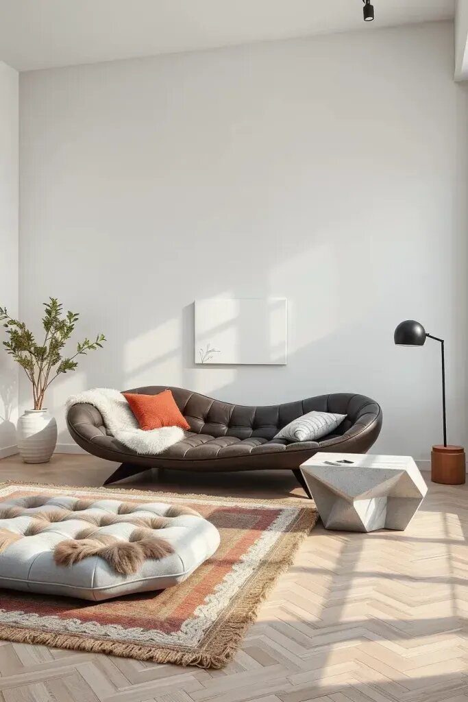 Sculptural Seating As Focal Points In Living Rooms
