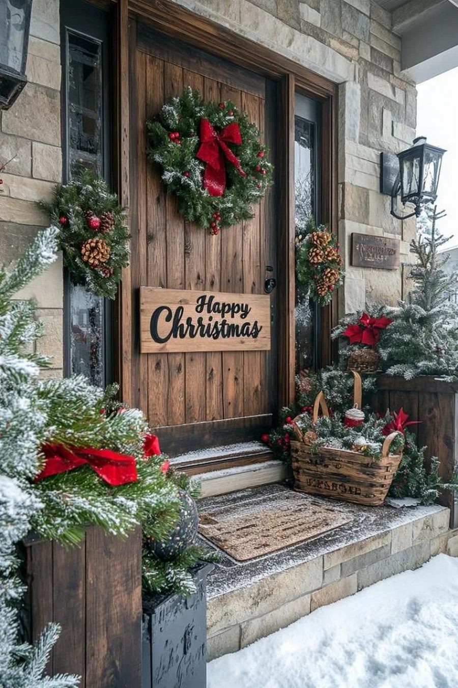 10. Wooden Signs With Holiday Script
