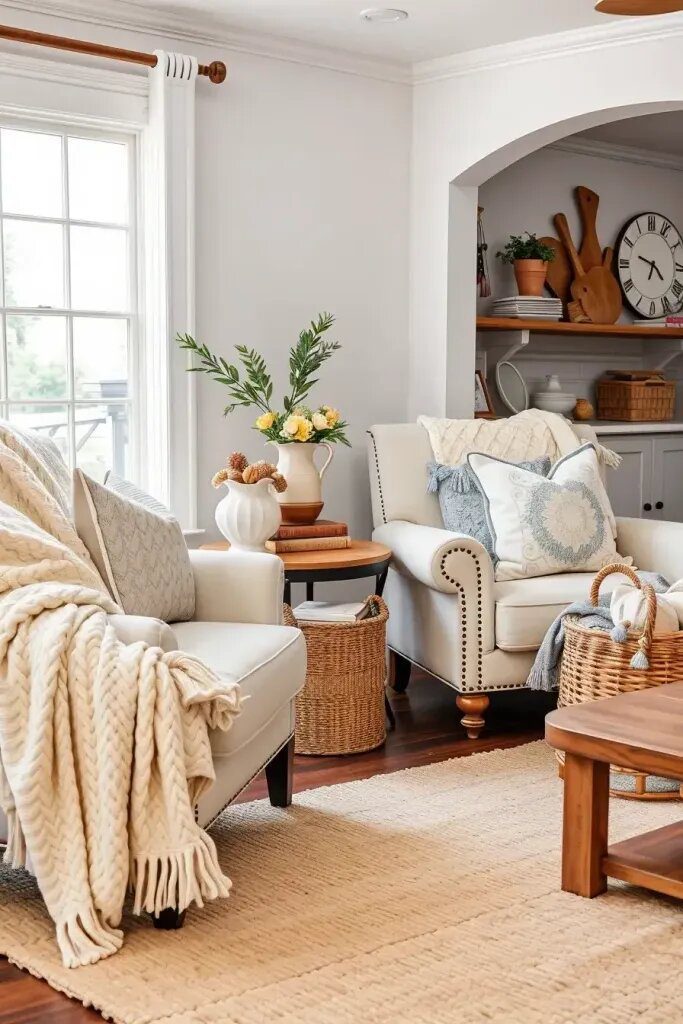 41. Layer Cozy Throws And Pillows - photo 2