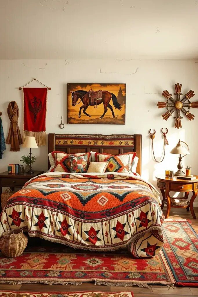 American West Themes in Bedding and Wall Art