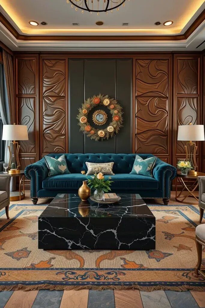 Surprising Mixes of Materials in Elegant Rooms - photo 2