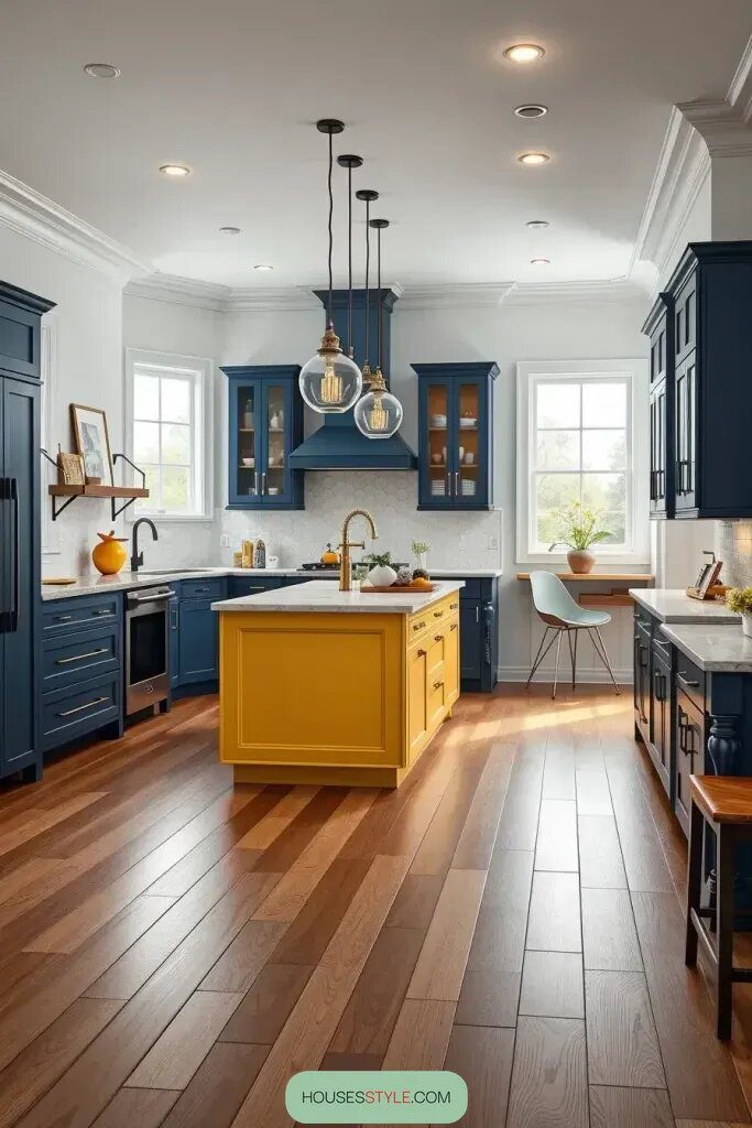 Statement Islands Powered by Bright Yellow Cabinets - photo 2