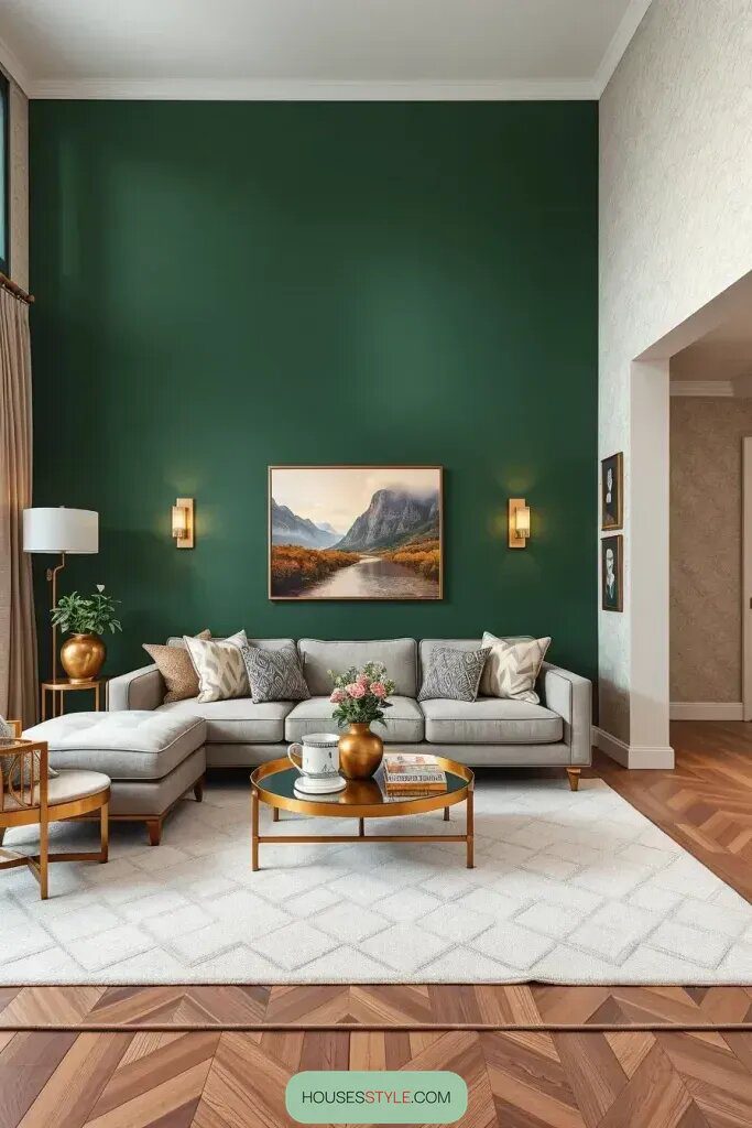 Bold Accent Walls Through Color or Texture
