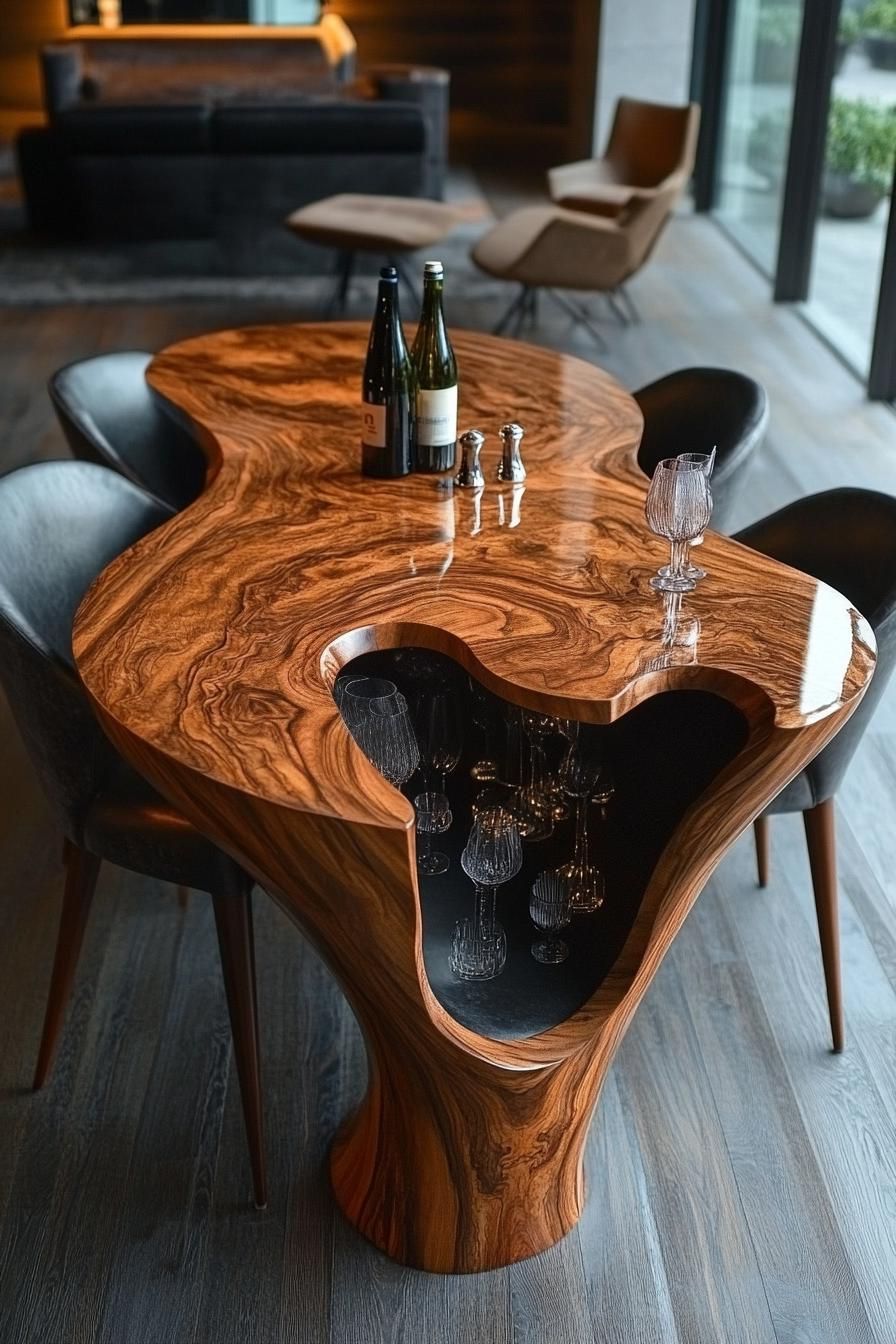 10. Organic Shapes in Modern Tabletops