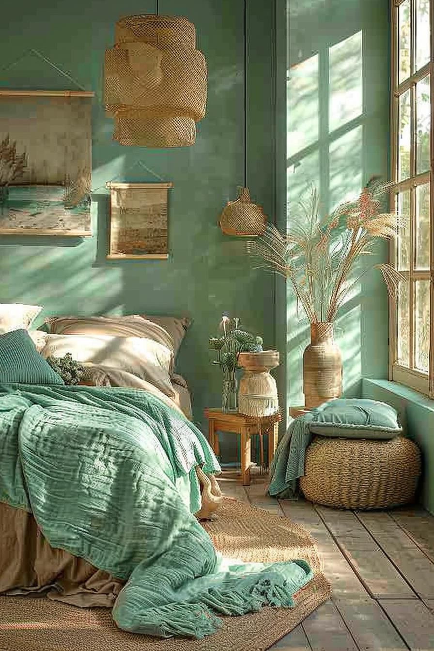 23. Seaside Chic Bedroom Decor