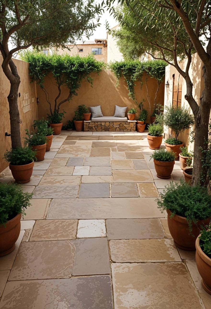 8. Mediterranean-Style Flagstone Patio - photo 3