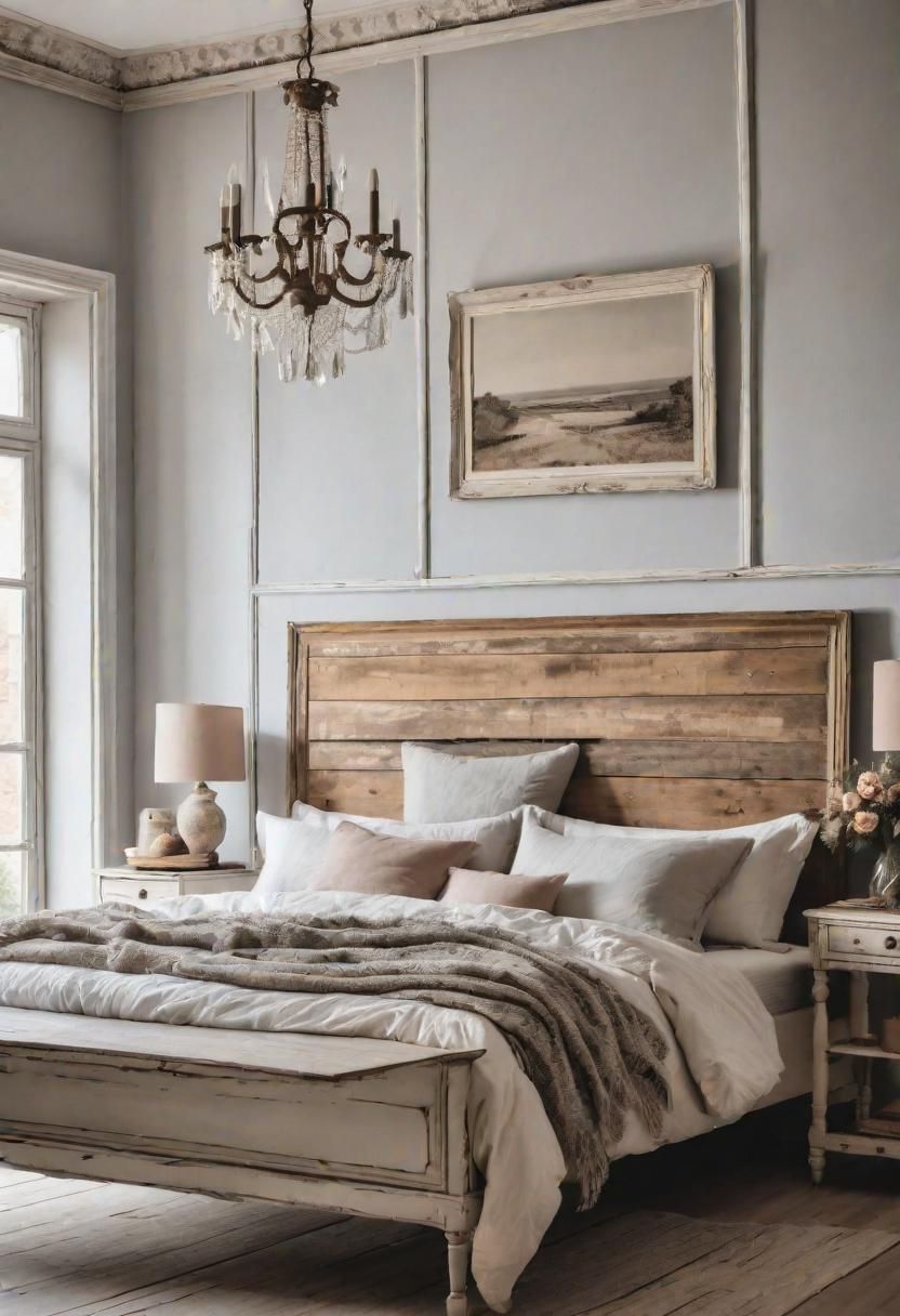 30. Shabby Chic Decor in Soft Neutrals