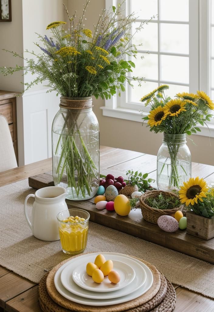 5. Cozy Farmhouse Easter Table Ideas