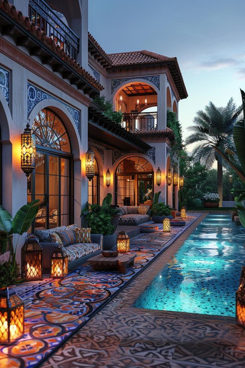 6. Moroccan Pool Deck Style - photo 3
