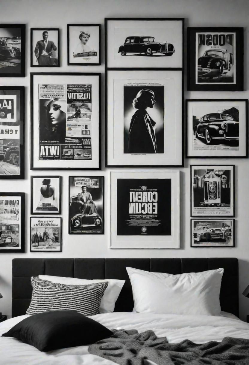8. Retro Film Poster Displays