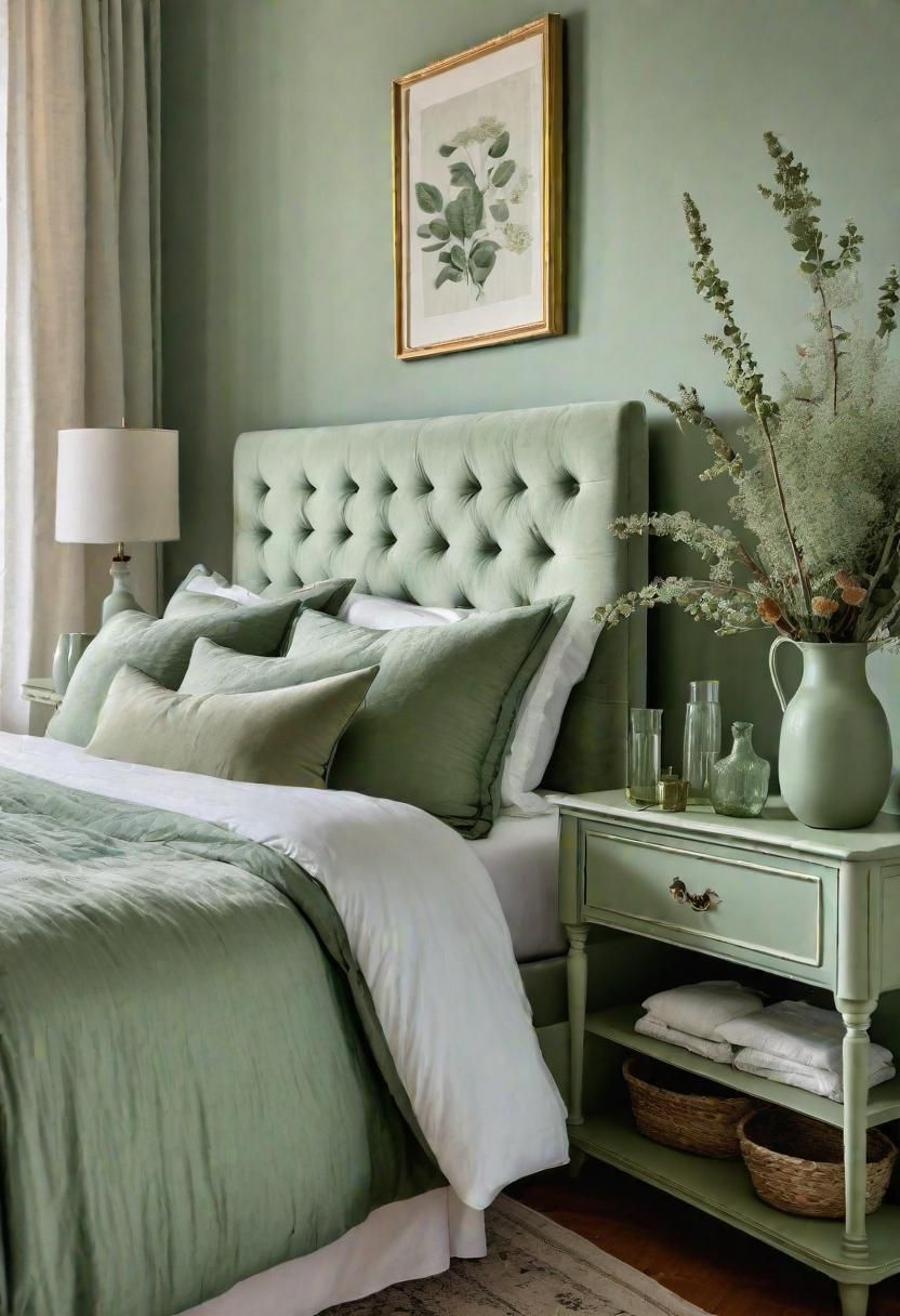 22. Sage Green Flower Arrangements