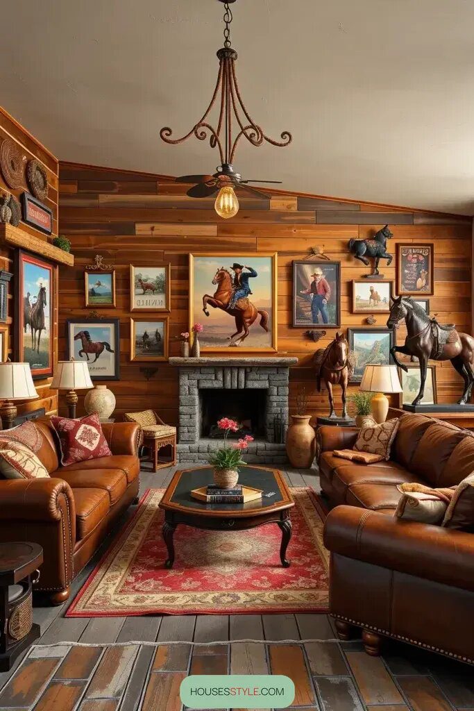 Horses and Rodeo Themes in Cowboy Decor