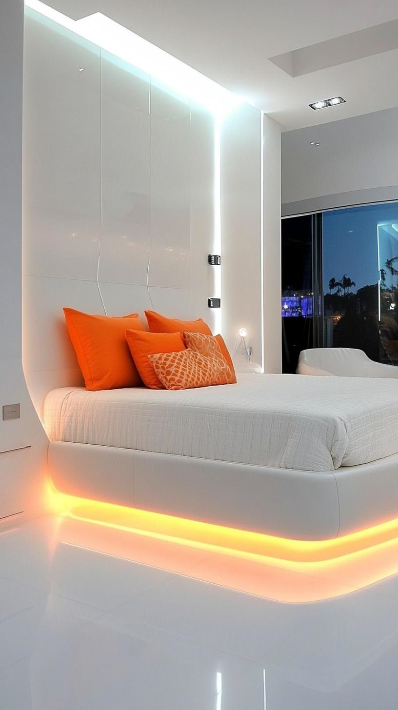 16. Futuristic Bedroom With Sleek Lines - photo 3