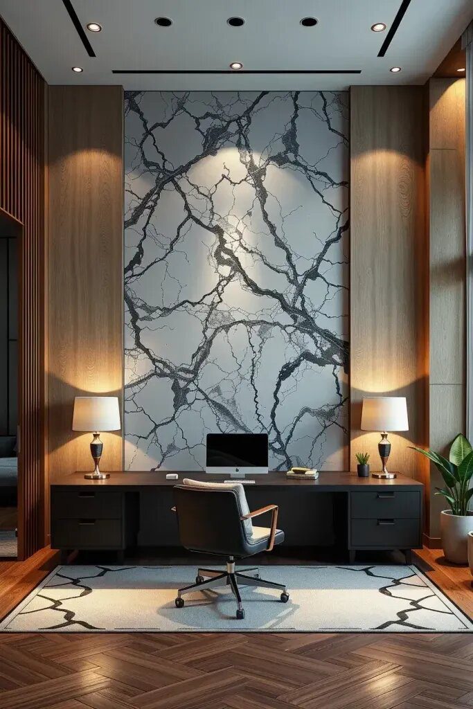 Paneled, Textured, Or Marble Accent Walls