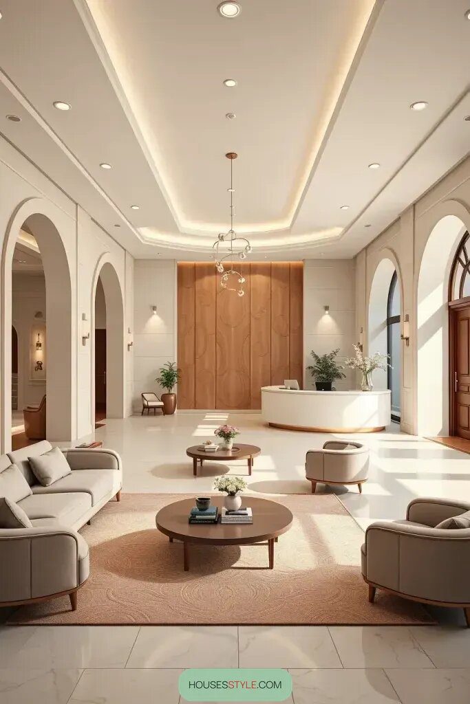Curved Lines in Modern Minimalist Lobbies - photo 3
