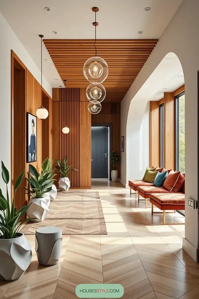 Hallways With Curious Nooks and Angled Insets