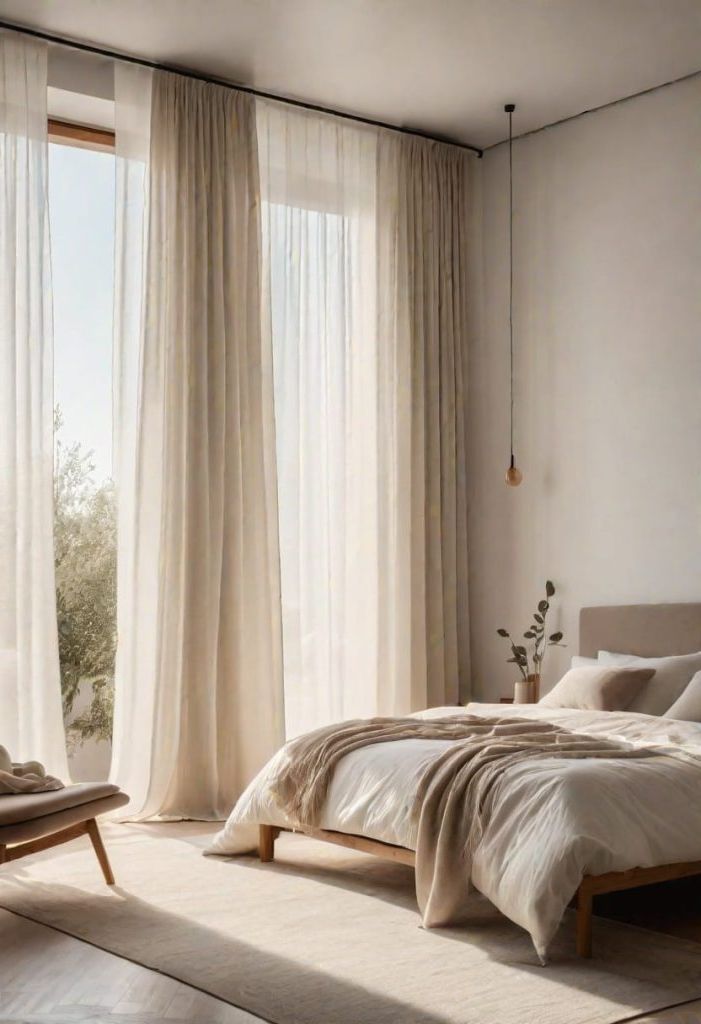 6. Airy Window Treatments for Minimalism