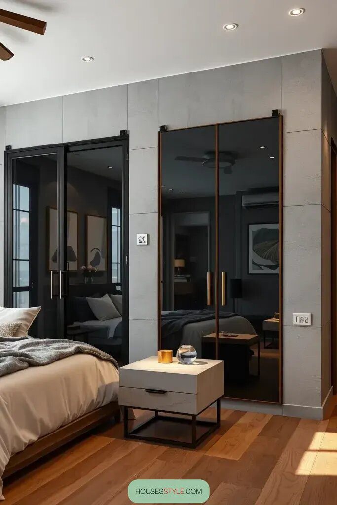 Glass and Concrete: A Striking Contrast