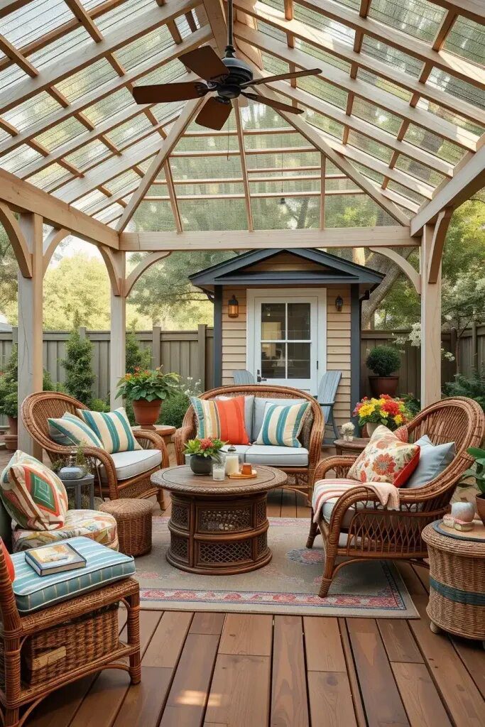How Throw Pillows Add Personality to a Gazebo - photo 2