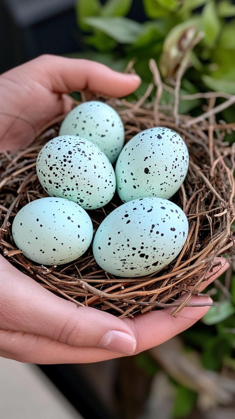11. Rustic Nest With Speckled Robin Eggs - photo 2