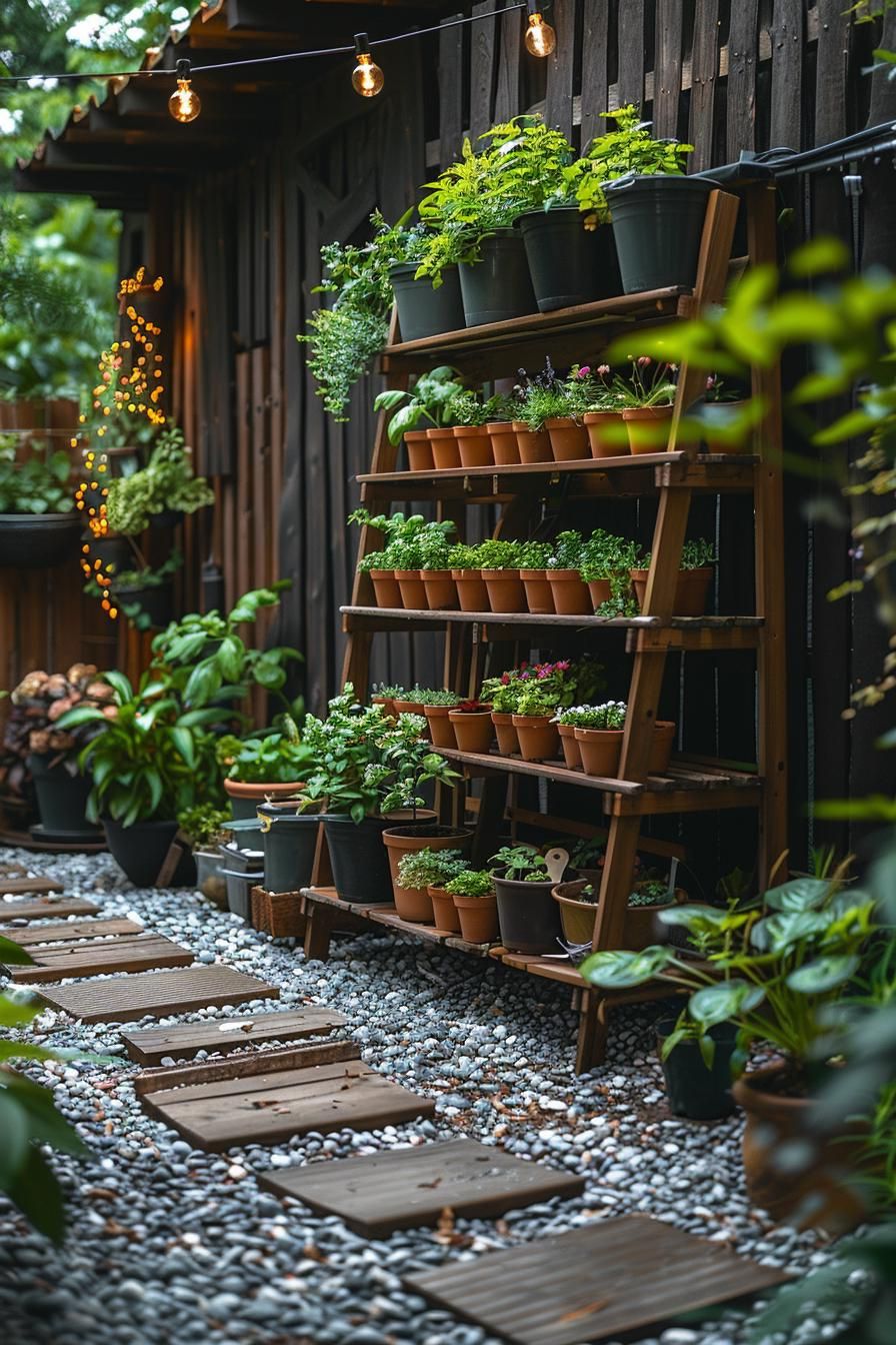 15. Layered Tiered Herb Garden