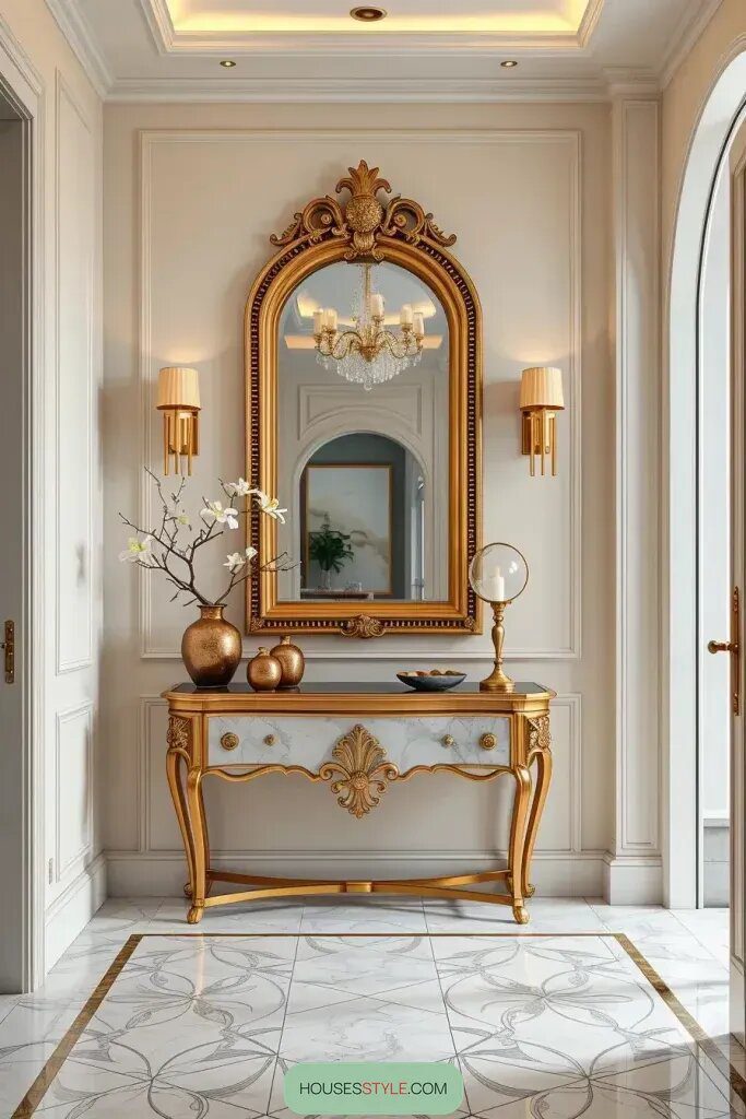 Gold and Brass Accents for a Refined Look