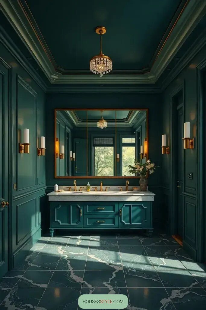 Colorful Ceilings for a Vibrant Bathroom