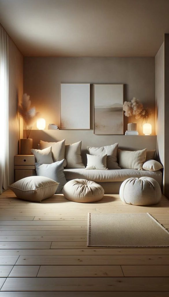 25. Oversized Cushions Used as Chairs